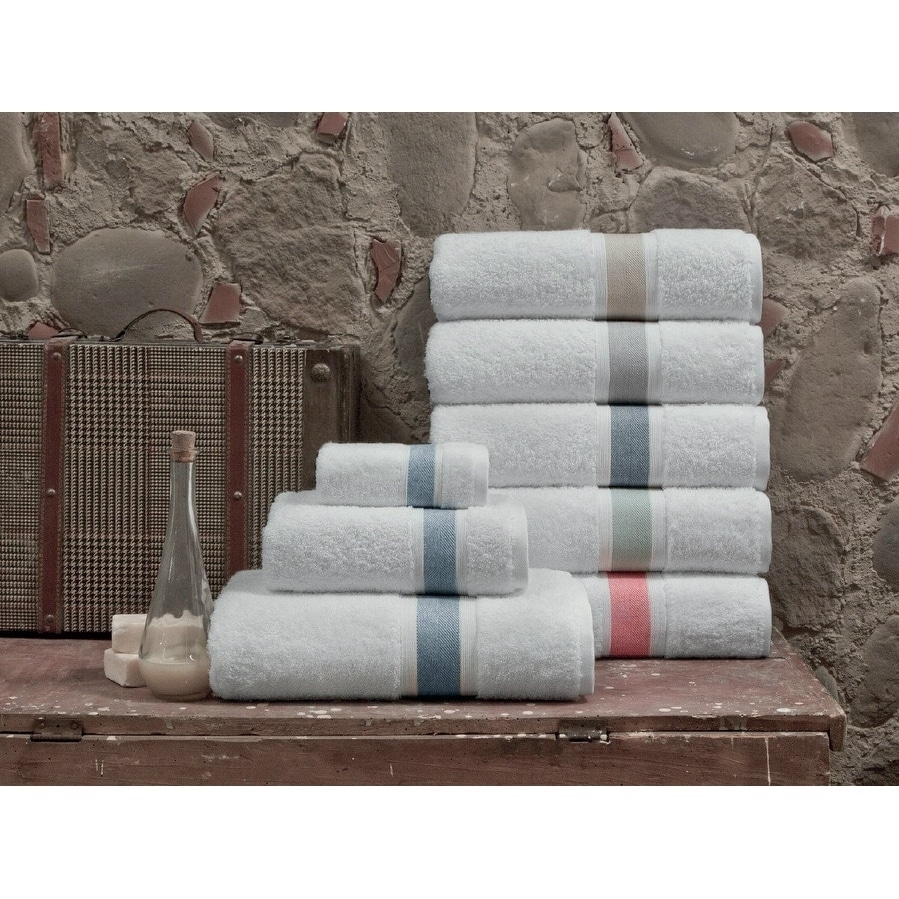 Enchante Home 6-Piece Silver Turkish Cotton Bath Towel Set (Signature) in  the Bathroom Towels department at