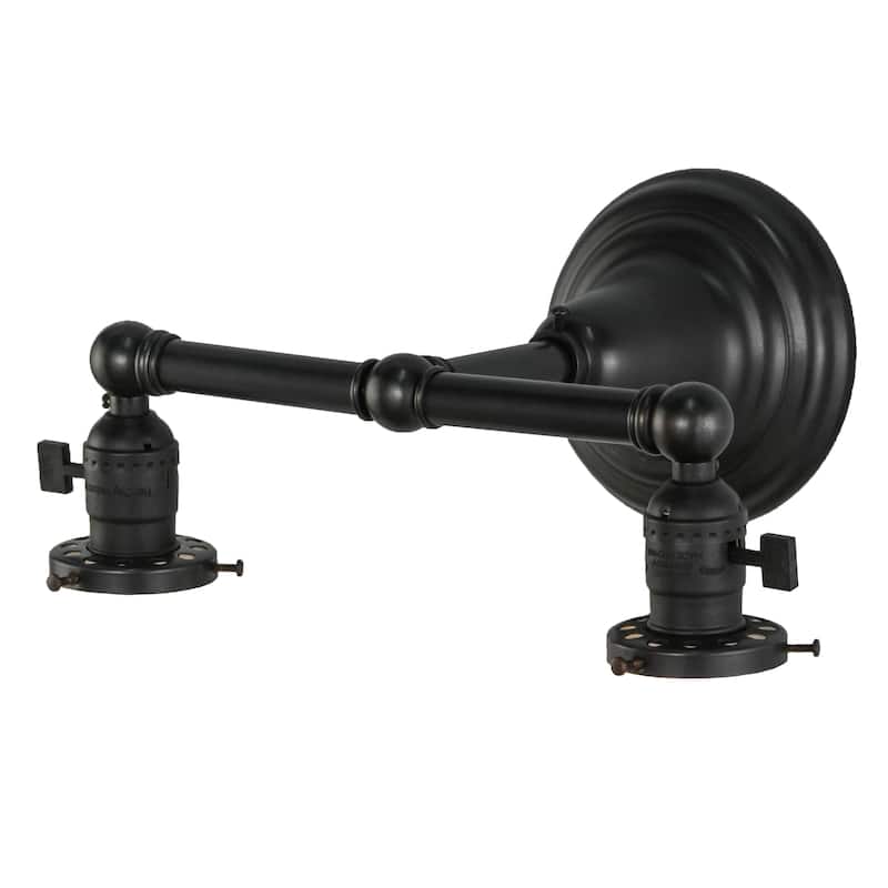 12"W Paddle Socket 2 LT Wall Sconce Hardware