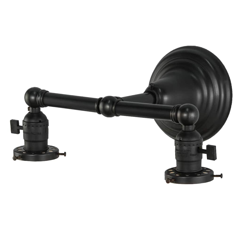 12"W Paddle Socket 2 LT Wall Sconce Hardware