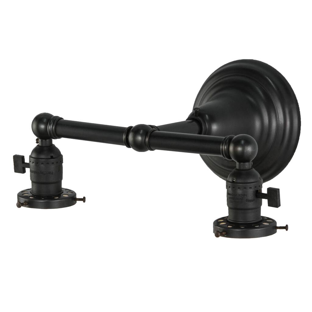 12"W Paddle Socket 2 LT Wall Sconce Hardware