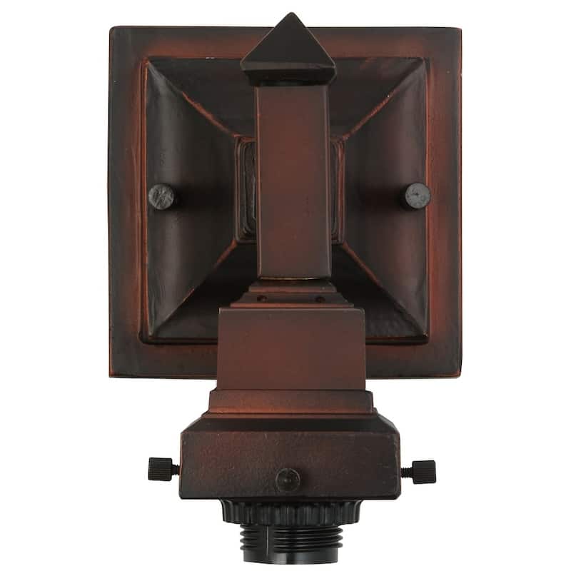 5"W Mission Mahogany Bronze 1 LT Wall Sconce Hardware