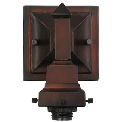5"W Mission Mahogany Bronze 1 LT Wall Sconce Hardware