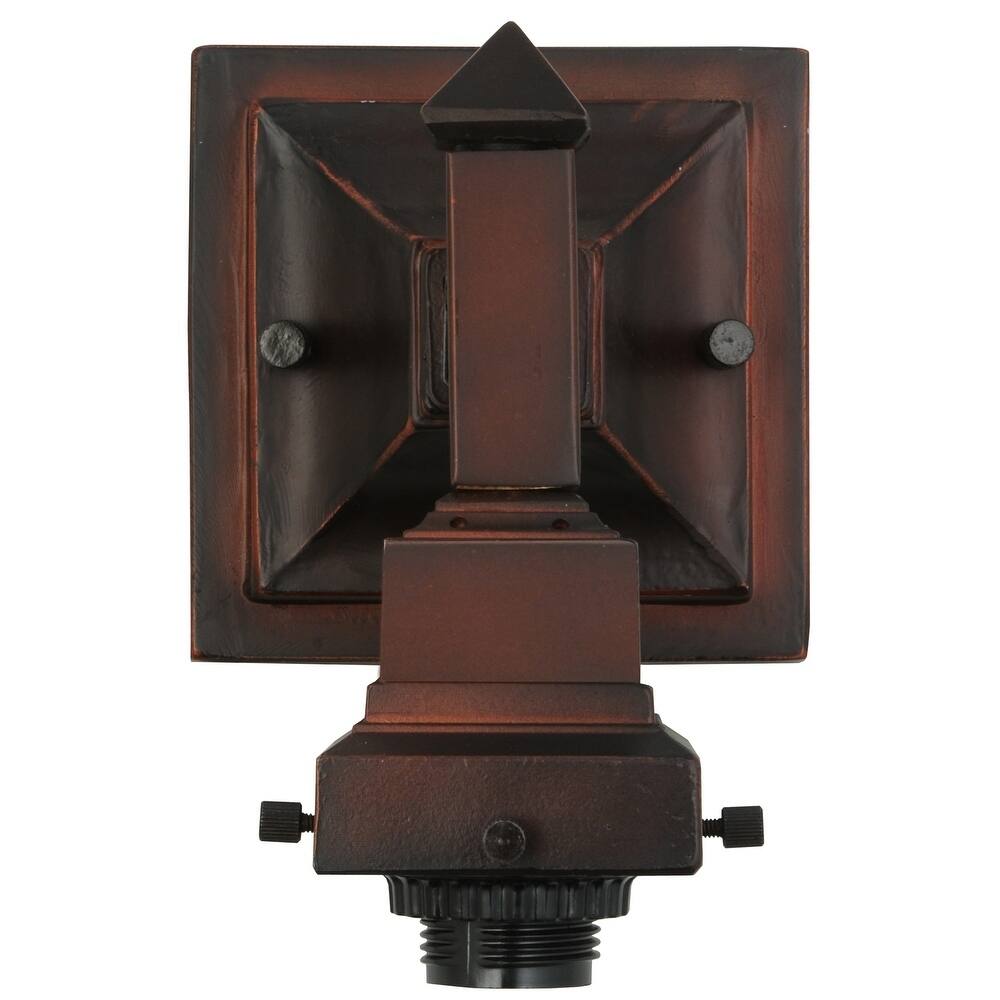 5"W Mission Mahogany Bronze 1 LT Wall Sconce Hardware