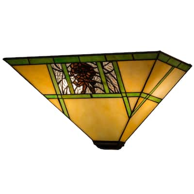 14"W Pinecone Ridge Wall Sconce