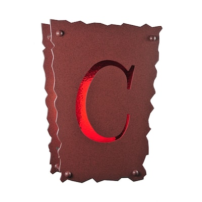 12"W Personalized "C" Wall Sconce