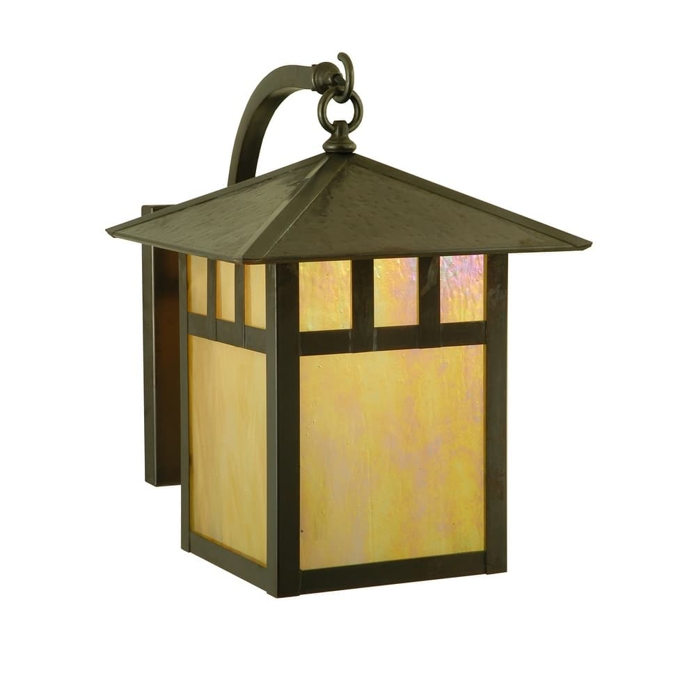 12"W Seneca Double Bar Mission Curved Arm Wall Sconce