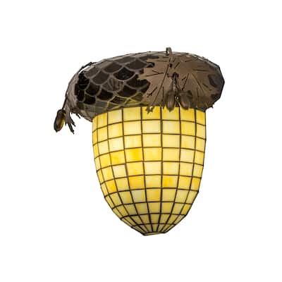 12"W Greenbriar Oak Wall Sconce