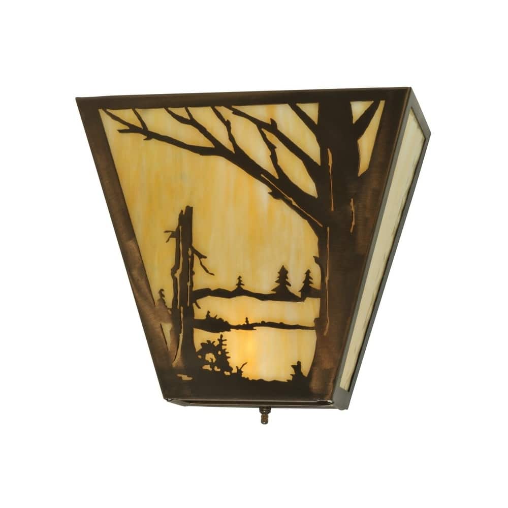 13"W Quiet Pond Right Wall Sconce
