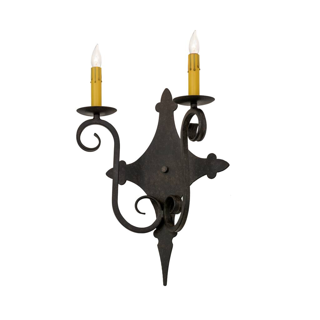 12"W Angelique 2 LT Wall Sconce