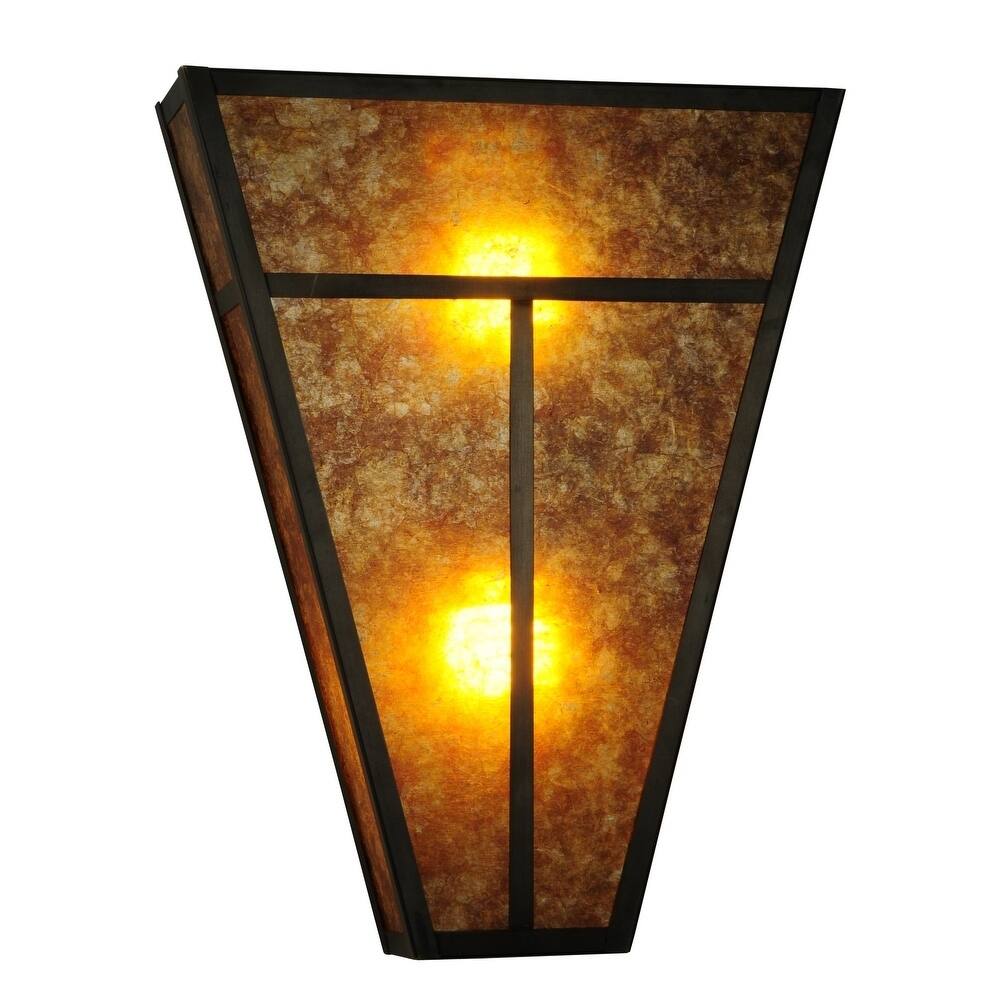 14"W "T" Mission Wall Sconce