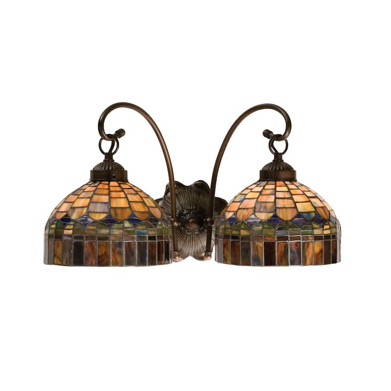 18"W Tiffany Candice 2 LT Wall Sconce