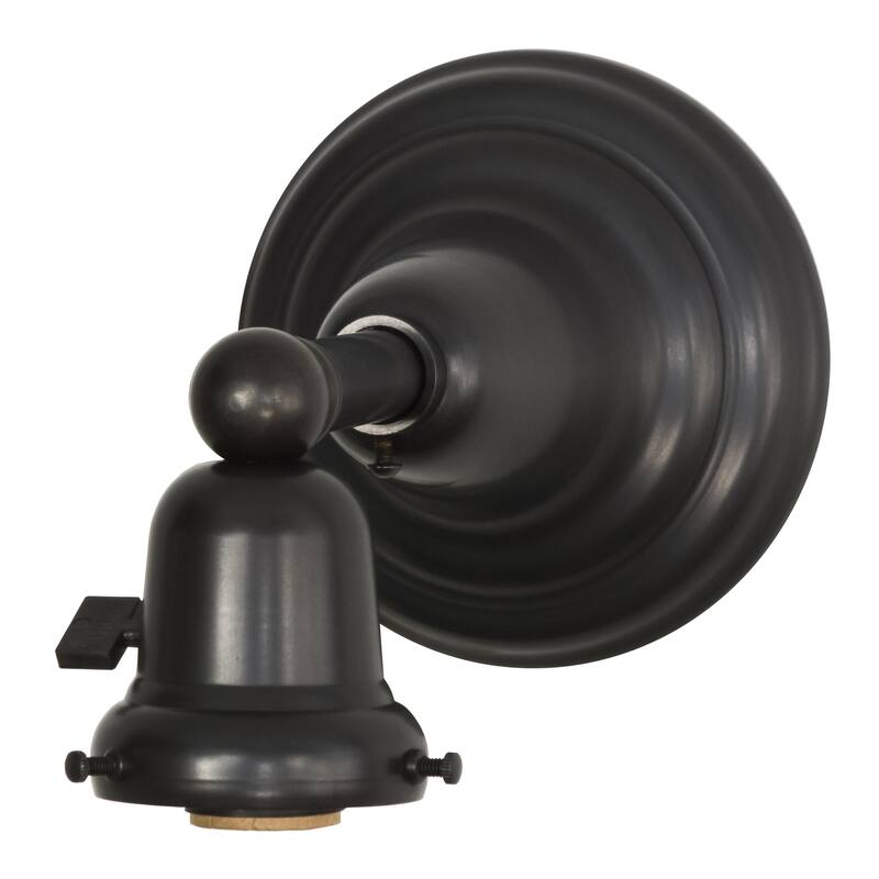 5"W Craftsman Brown on Brass 1 LT Wall Sconce Hardware