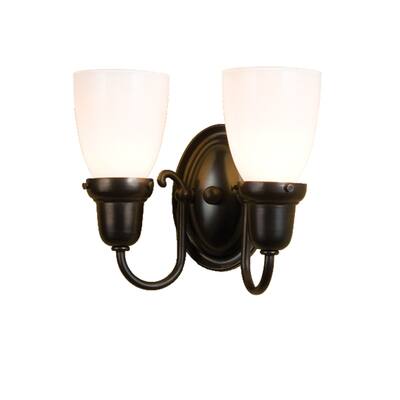 10"W Saratoga Goblet 2 LT Wall Sconce
