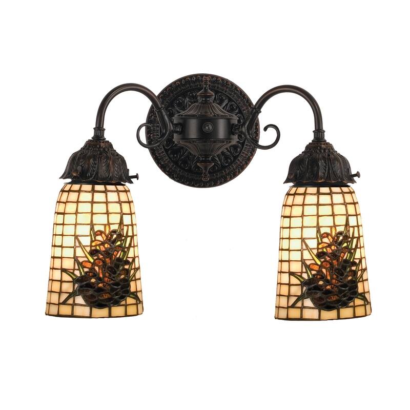 14.5"W Pine Barons 2 LT Wall Sconce