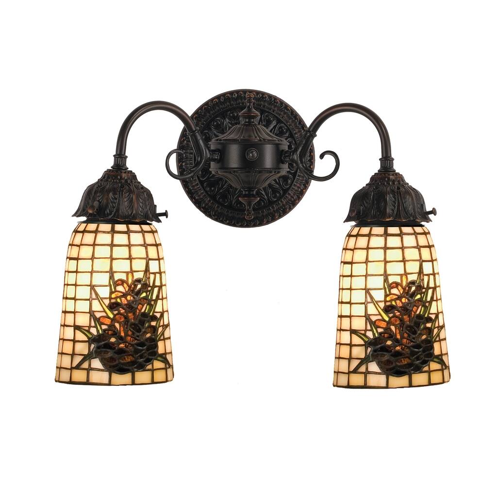 14.5"W Pine Barons 2 LT Wall Sconce