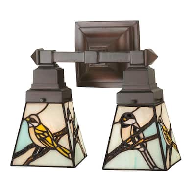 12"W Backyard Friends 2 LT Wall Sconce