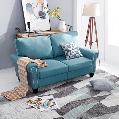 LOKATSE HOME Indoor Accent Upholstery Loveseat Sofa
