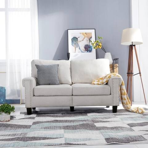 LOKATSE HOME Indoor Accent Upholstery Loveseat Sofa