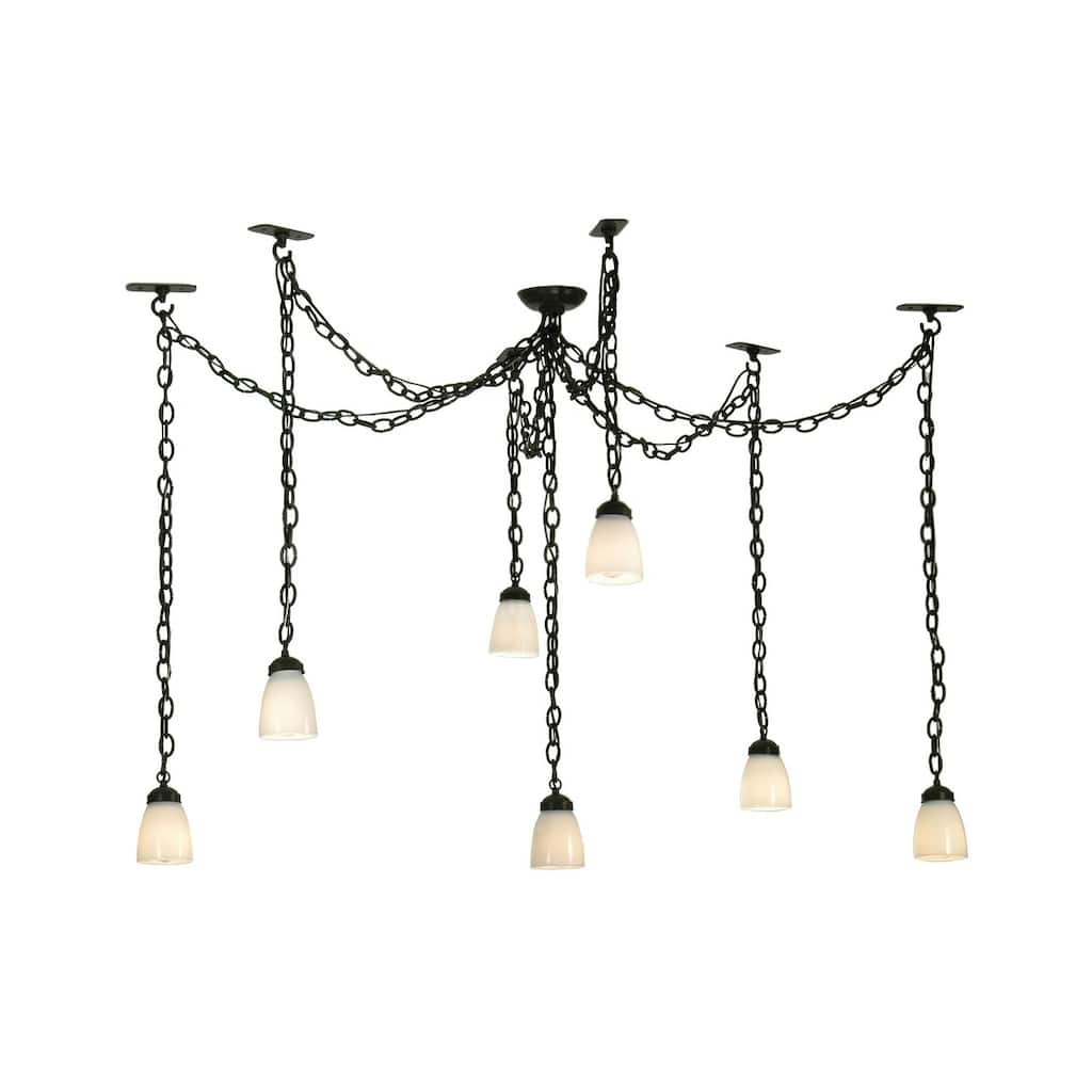 12-126" Wide Castilian 7 Light Adjustable Pendant