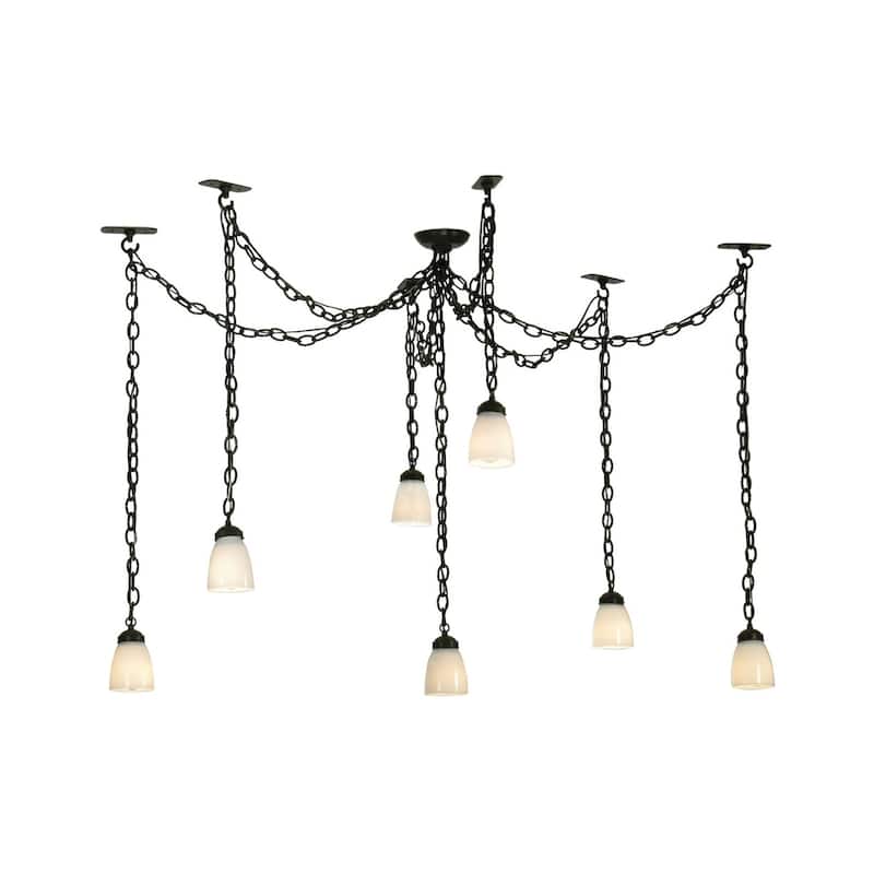 12-126" Wide Castilian 7 Light Adjustable Pendant