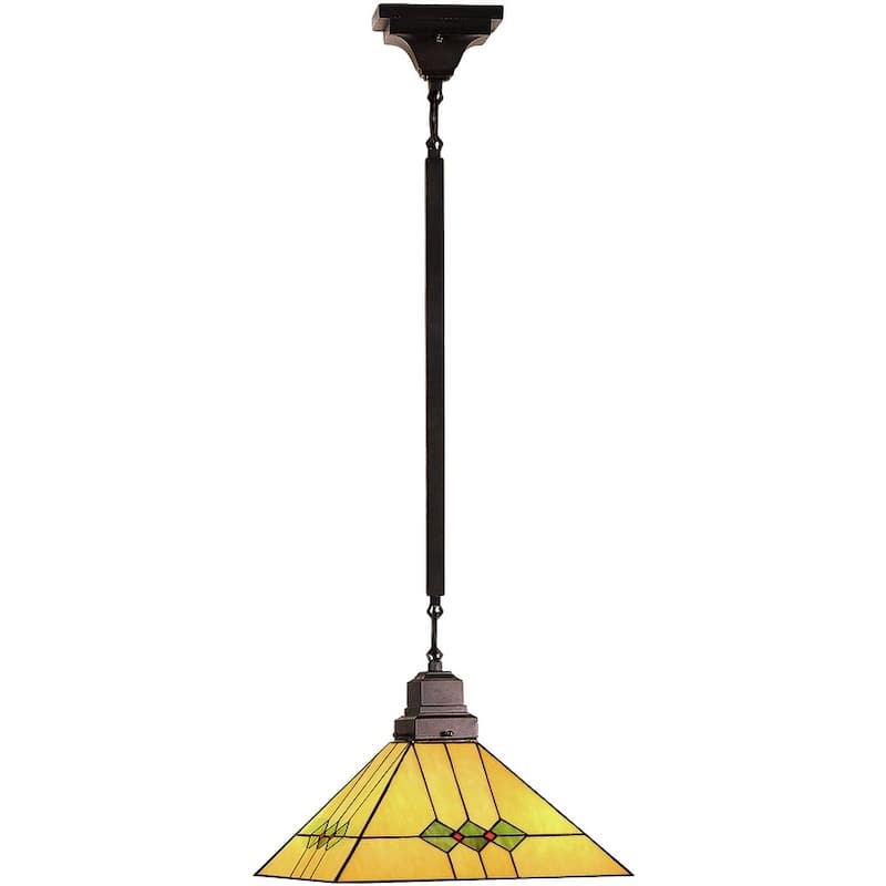 13"Sq Martini Mission Pendant