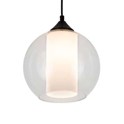9.5"W Bola Cilindro Pendant