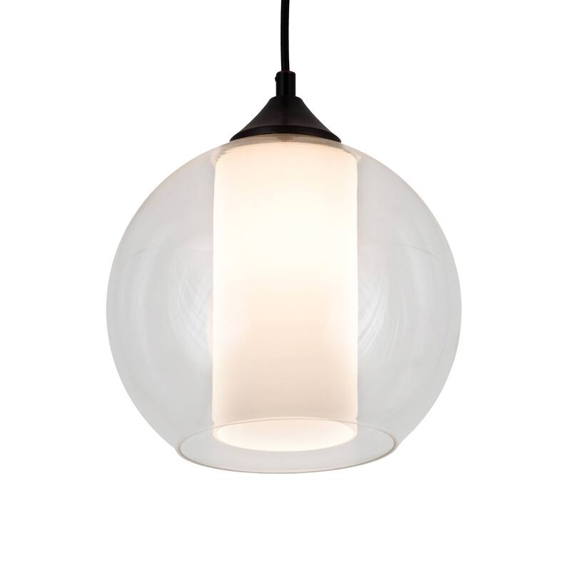 9.5"W Bola Cilindro Pendant