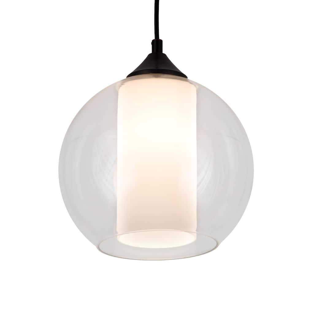 9.5"W Bola Cilindro Pendant