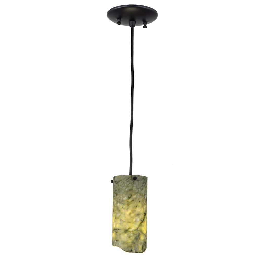 3.5"W Cilindro Jadestone Mini Pendant