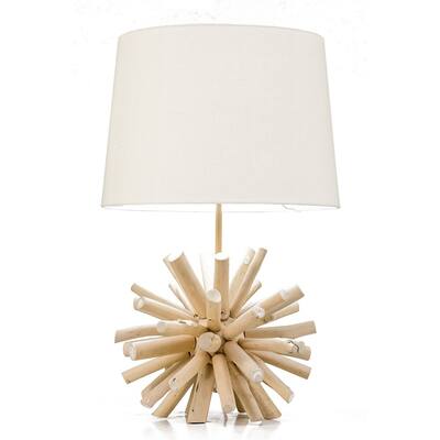 Modern Home Nautical Driftwood Ball Table Lamp