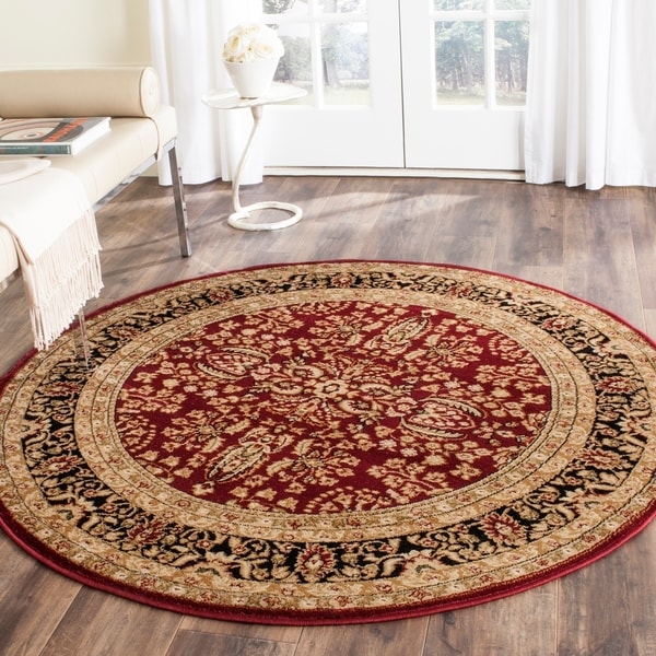 Shop Safavieh Lyndhurst Traditional Oriental Red/ Black Rug - 8' x 8 ...