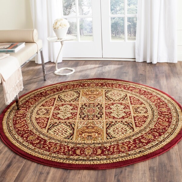 Safavieh Lyndhurst Traditional Oriental Red/ Multi Rug - 5'3" x 5'3" Round