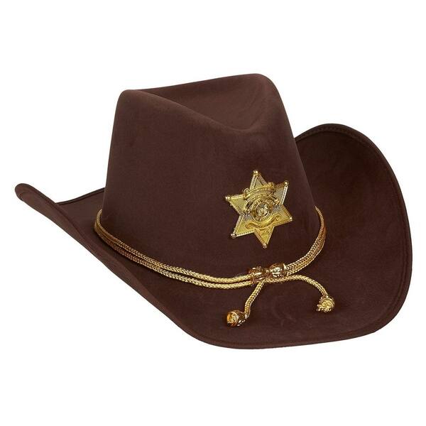 Adult Costume Felt Brown Cowboy Hat