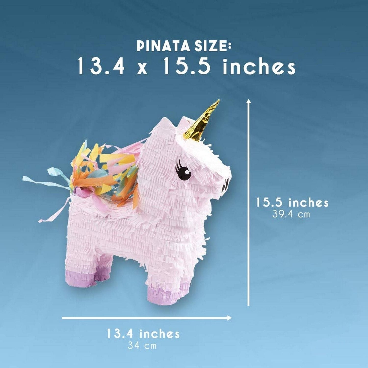 small unicorn pinata kids birthday party supplies 13 4 x 15 5 x 4 6 overstock 29714295