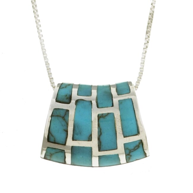 Sterling Silver Turquoise Slide Necklace Free Shipping On Orders Over
