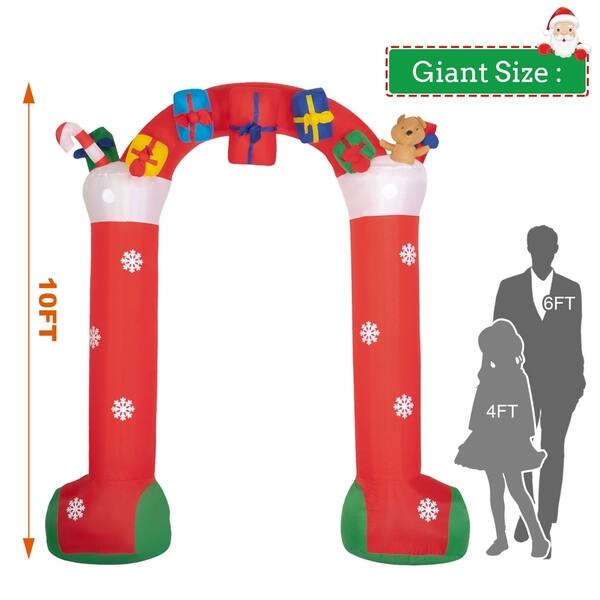Shop Kinbor 10ft Christmas Inflatable Archway With Gift Boxes And
