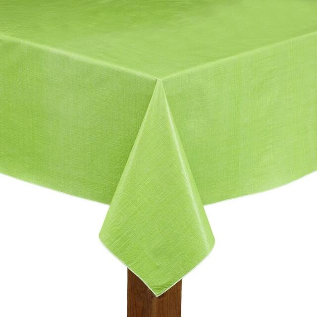 Café Deauville Vinyl Table Cloth - 60 Round - Celery