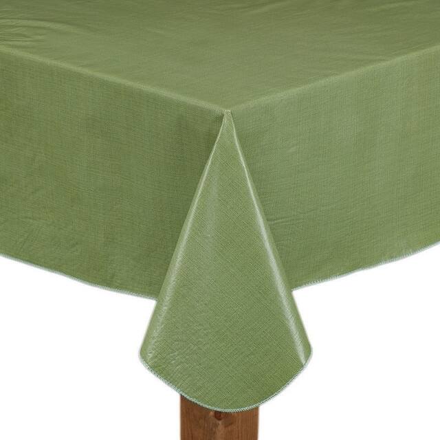Café Deauville Vinyl Table Cloth - 60 Round - Sage