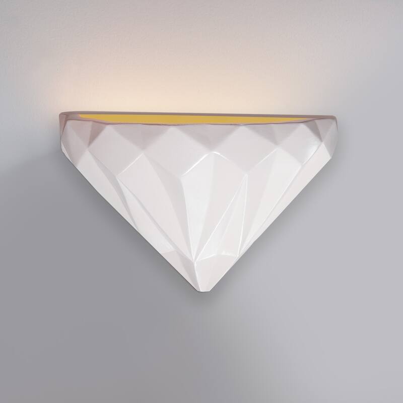 Carson Carrington Sallabergen 1-light Matte White and Champagne Wall Sconce