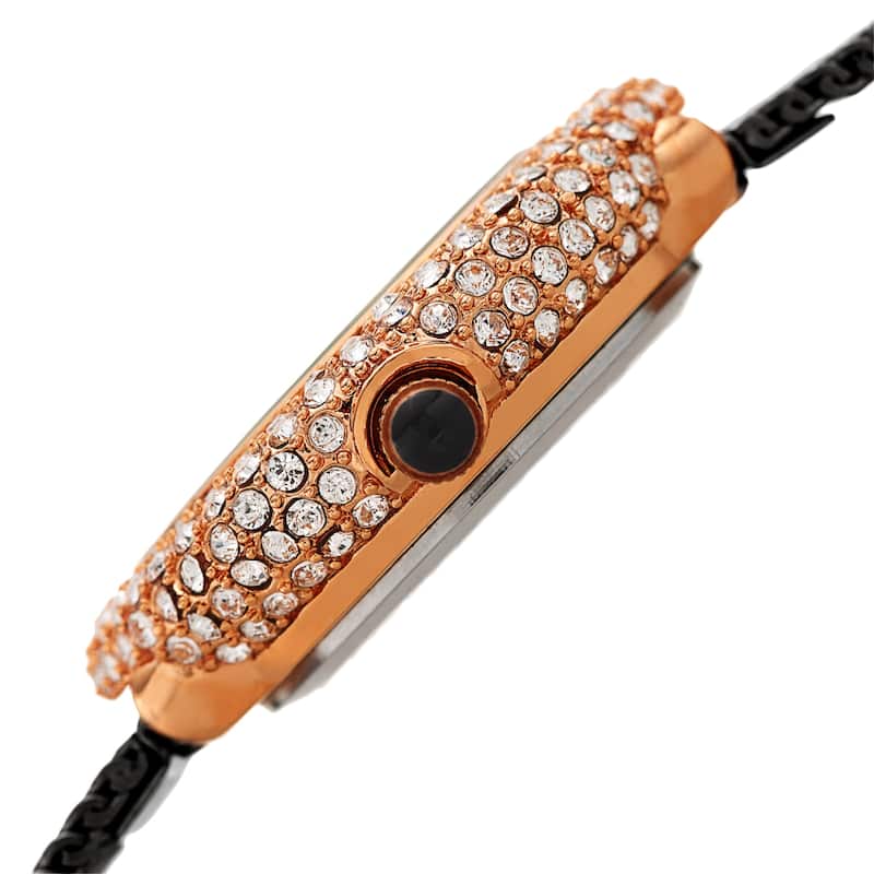 Burgi Women's Quartz Mother of Pearl Stainless Steel Bracelet Watch