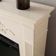 preview thumbnail 2 of 17, SEI Furniture Satin White Alexa Enabled Fireplace Fireplace