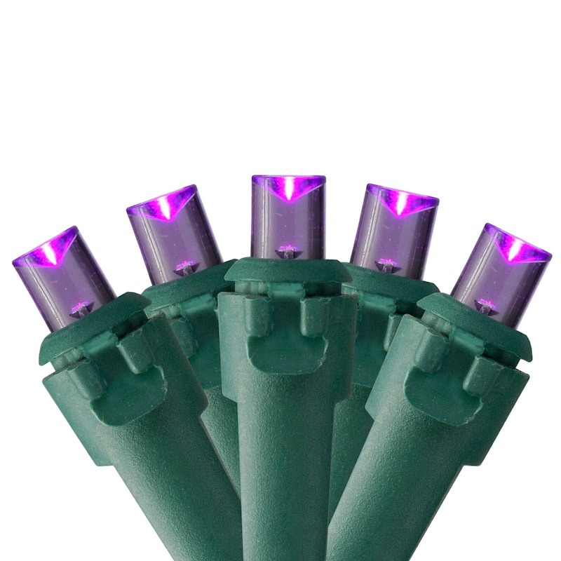 10-Count Frosted White G50 Globe Christmas Light Set 9ft Green Wire - N/A