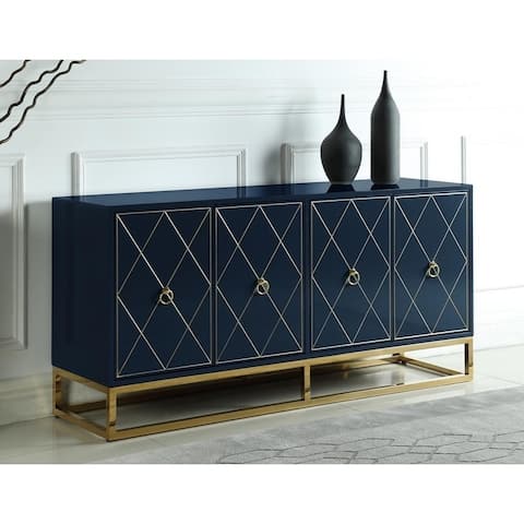 Strick & Bolton Selena Goldtone 4-door Sideboard