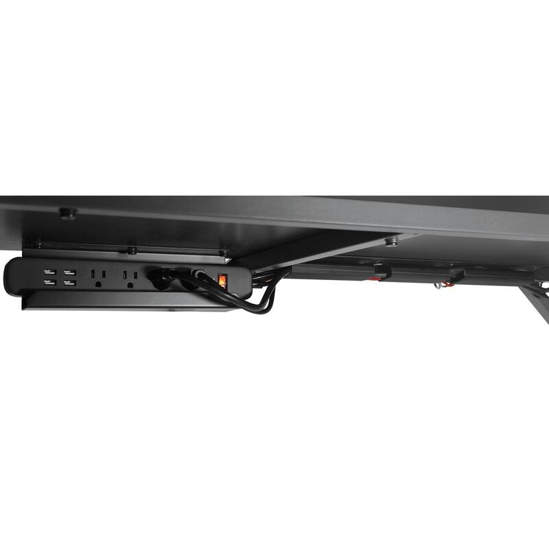 Alpha Battlestation Gaming Desk, Black