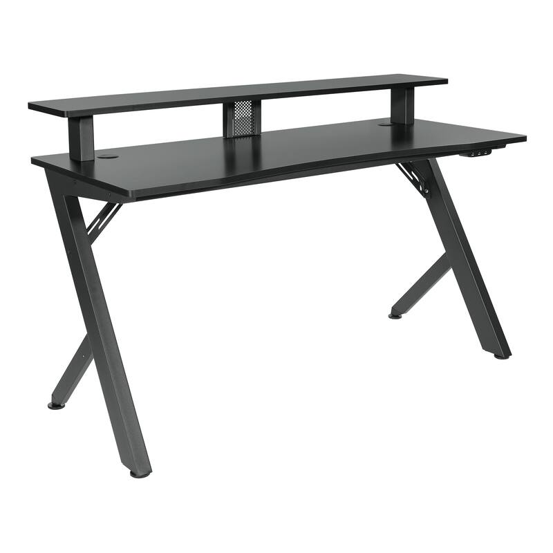 Alpha Battlestation Gaming Desk, Black