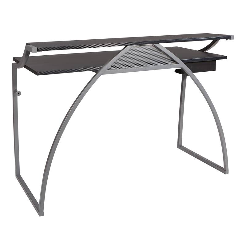 Alpha Battlestation Gaming Desk, Black