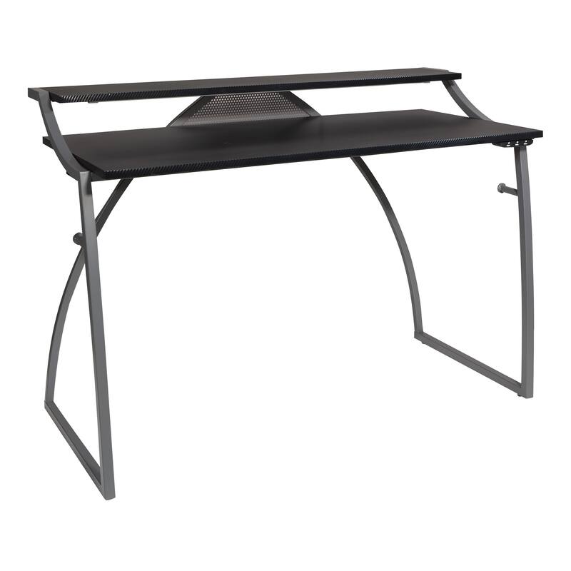 Alpha Battlestation Gaming Desk, Black