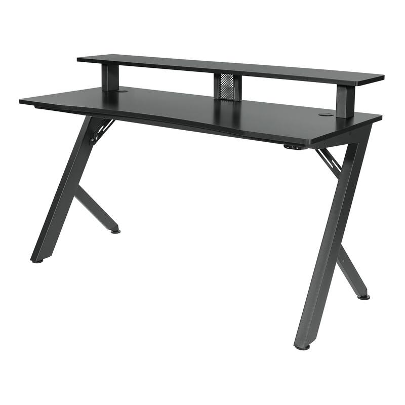 Alpha Battlestation Gaming Desk, Black