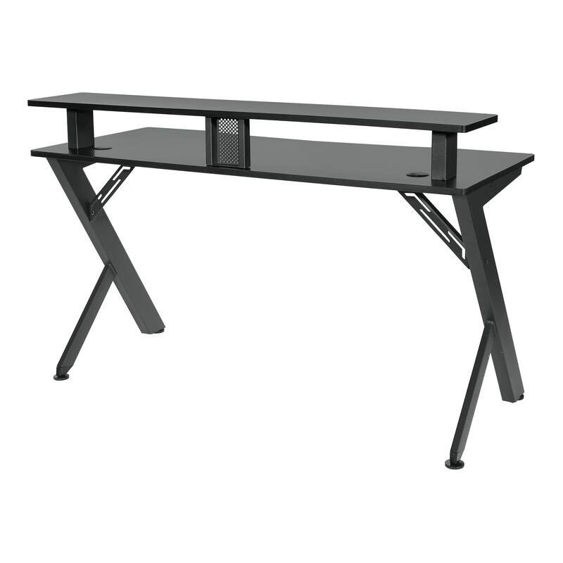 Alpha Battlestation Gaming Desk, Black