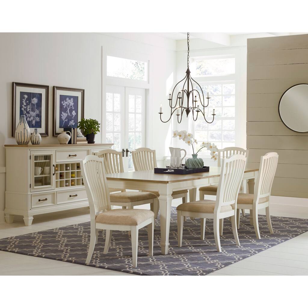 The Gray Barn Rimrock 7-Piece Rectangle Dining Table with 6 Side Chairs